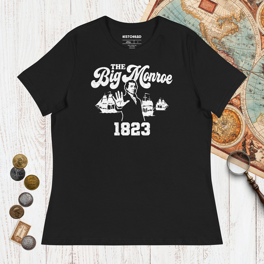 Black The Big Monroe - Women's Tee - history buff gift by HistoHead