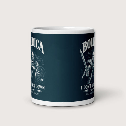 Boudica I Don't Back Down Mug - history buff gift by HistoHead