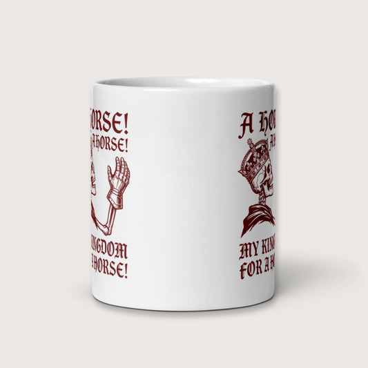 My Kingdom for a Horse Mug - history buff gift by HistoHead