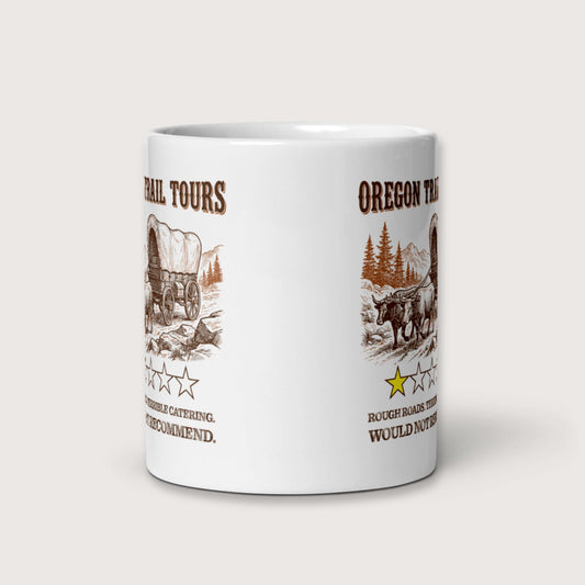 Oregon Trail Tours Review Mug - history buff gift by HistoHead