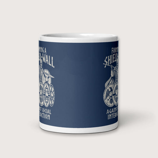 Shieldwall Against Social Interaction Mug - history buff gift by HistoHead