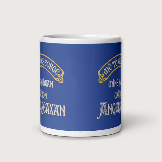 In My Defense My Ancestors Were Anglo-Saxons in Old English Mug - history buff gift by HistoHead