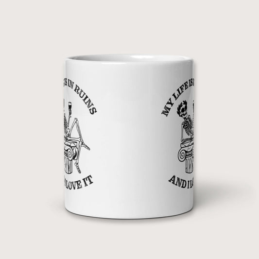 My Life is in Ruins Mug - history buff gift by HistoHead