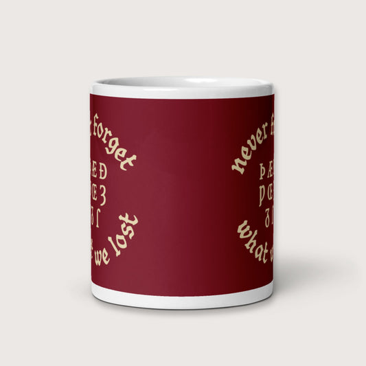 Never Forget Lost Letters Mug - history buff gift by HistoHead