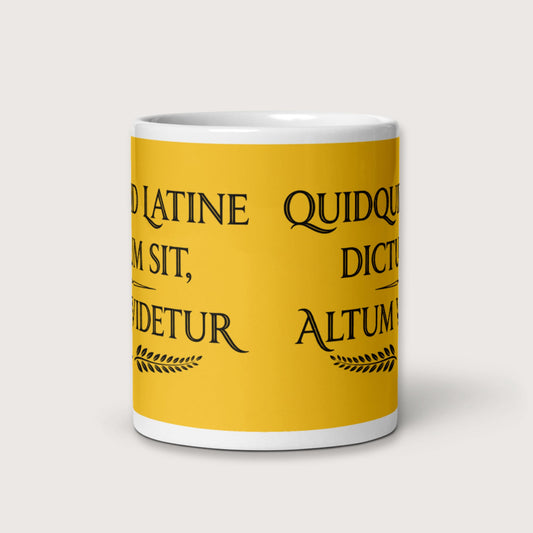 Whatever Is Said in Latin Seems Deep Mug - history buff gift by HistoHead
