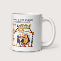Bayeux Tapestry What's the Worst That Could Happen in Old English Mug - history buff gift by HistoHead