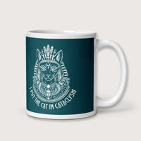 Bastet I Put the Cat in Cataclysm Mug - history buff gift by HistoHead