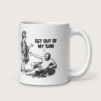 Diogenes: Get Out of My Sun Mug - history buff gift by HistoHead
