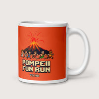 Pompeii Fun Run Pixel Art Mug - history buff gift by HistoHead