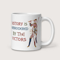 Harold Godwinson History Is Embroidered by the Victors Bayeux Tapestry Mug - history buff gift by HistoHead