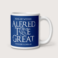 Alfred the Great Scholar King Mug - history buff gift by HistoHead