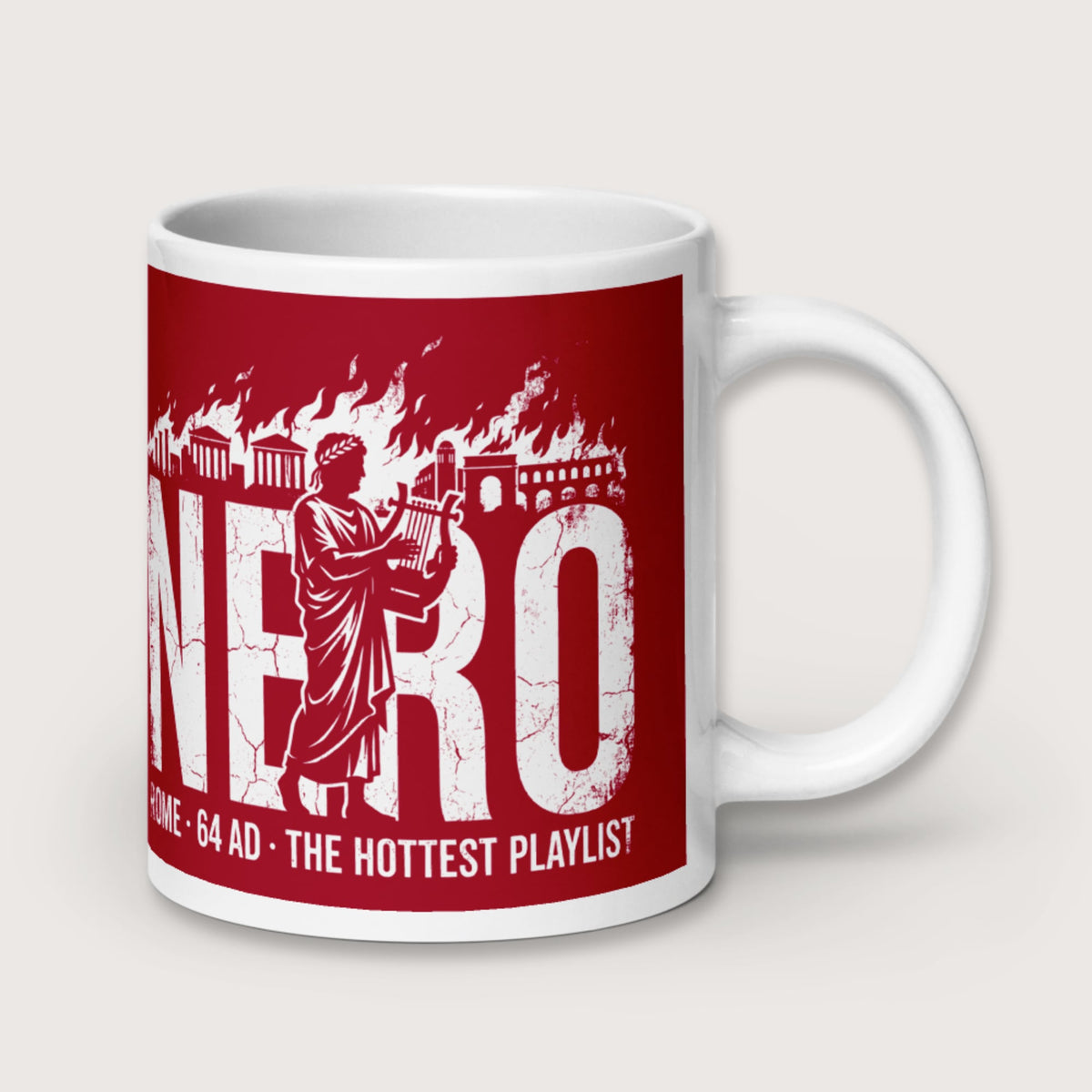Nero's Hottest Playlist Mug - history buff gift by HistoHead