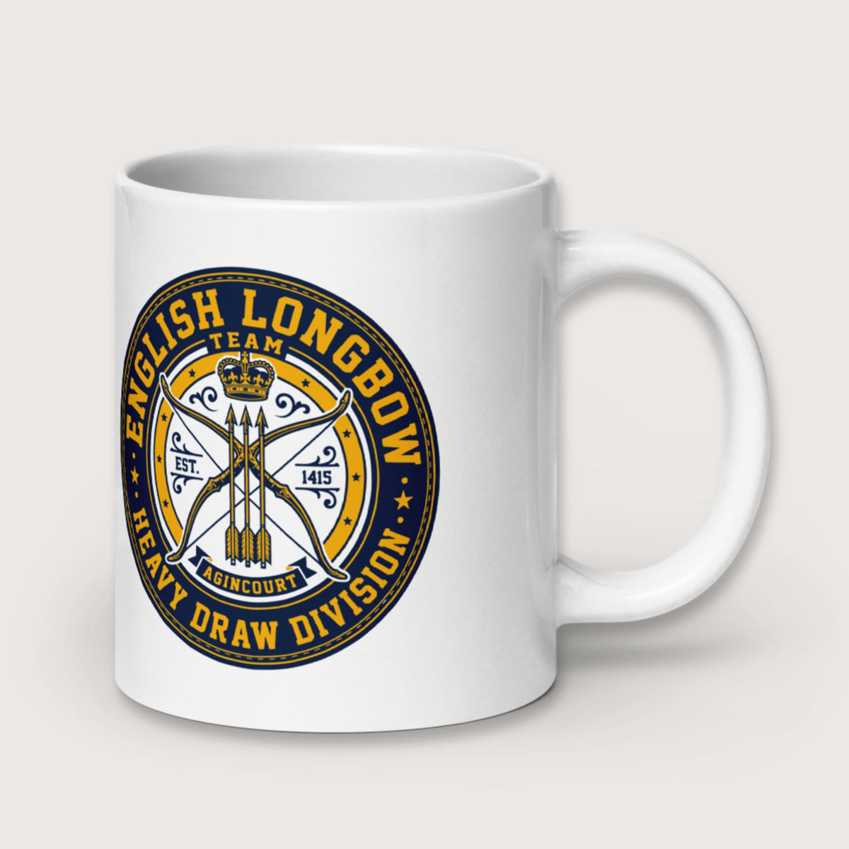English Longbow Heavy Draw Division Mug - history buff gift by HistoHead