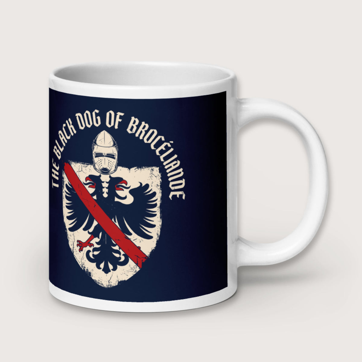Du Guesclin The Black Dog of Brocéliande Mug - history buff gift by HistoHead