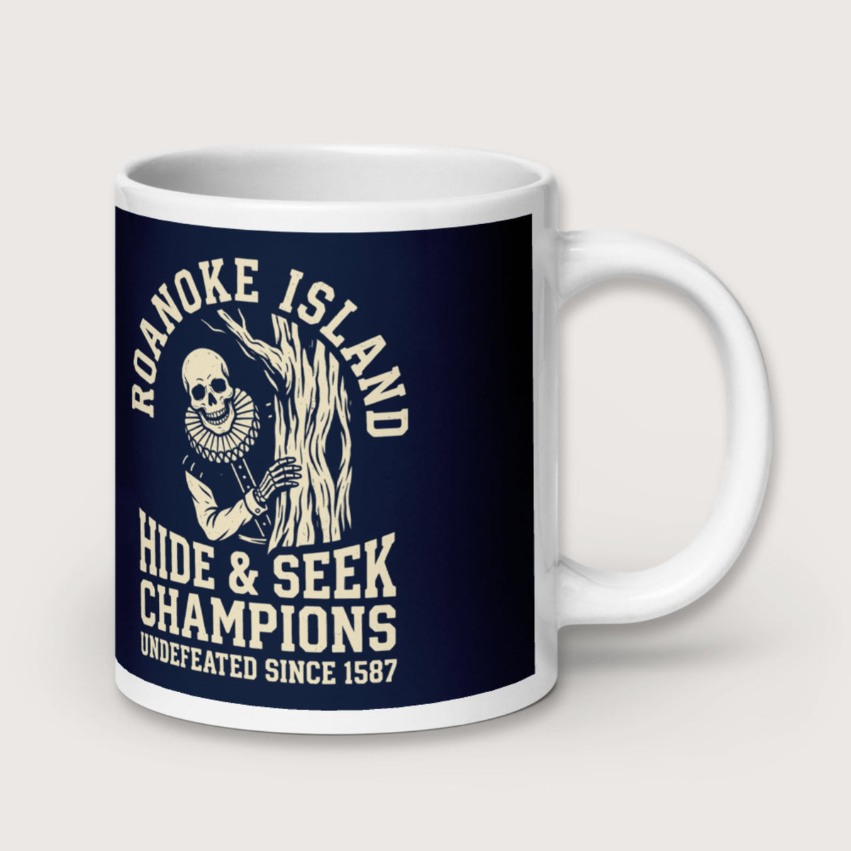 Roanoke Island Hide & Seek Mug - history buff gift by HistoHead