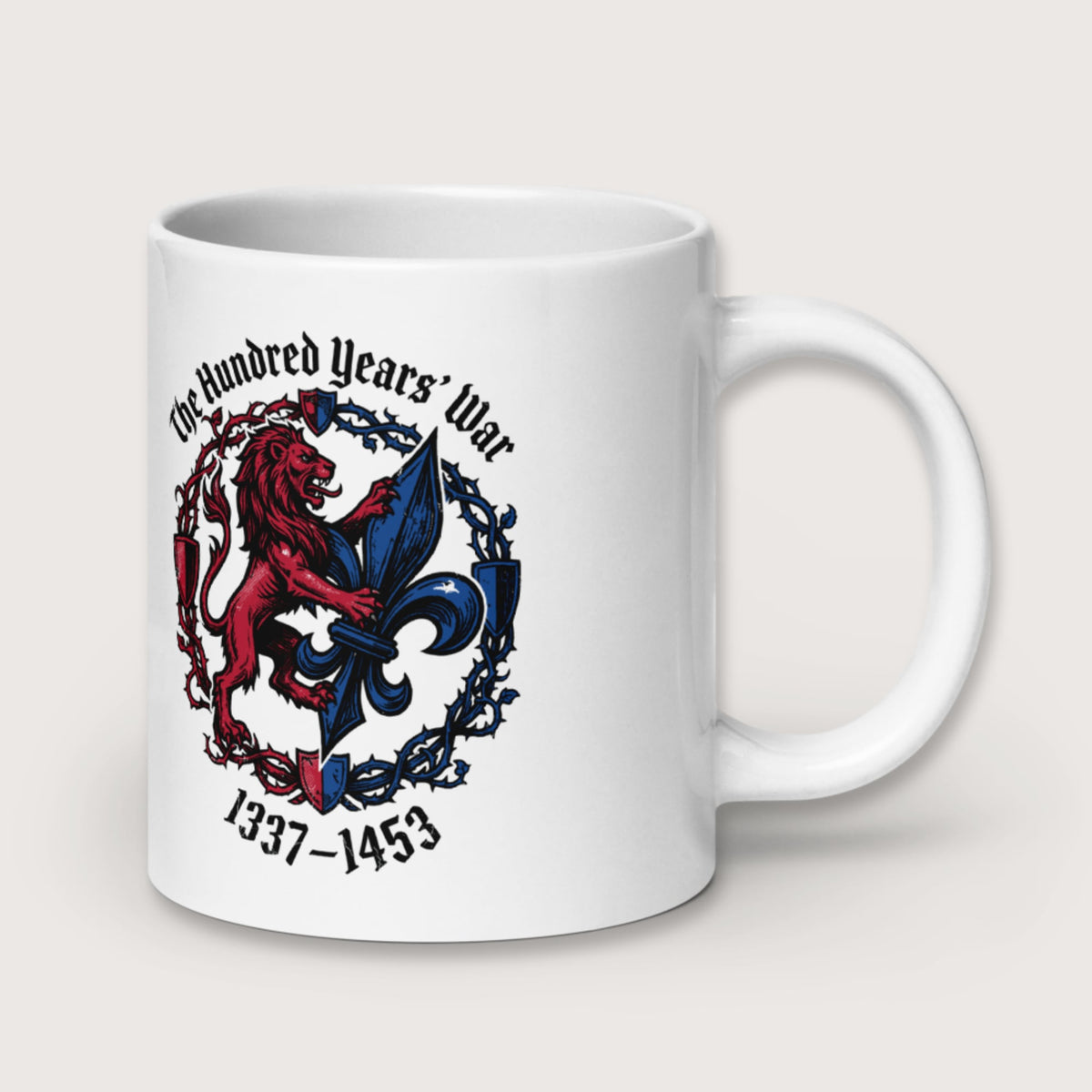 The Hundred Years' War Mug - history buff gift by HistoHead