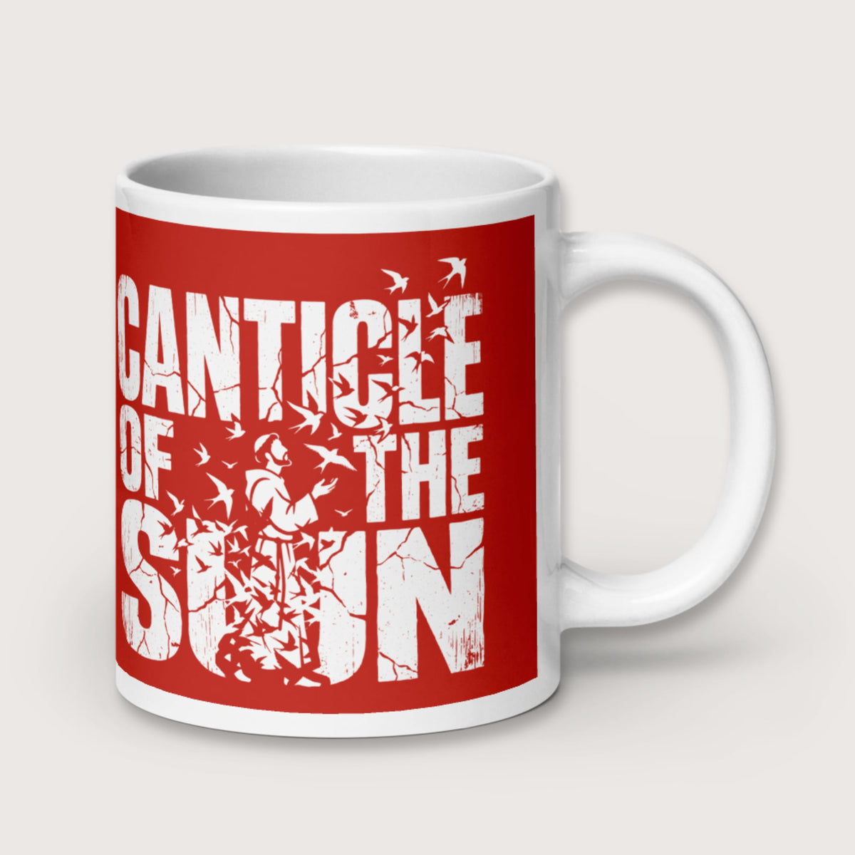 Canticle of the Sun Saint Francis of Assisi Birds Mug - history buff gift by HistoHead