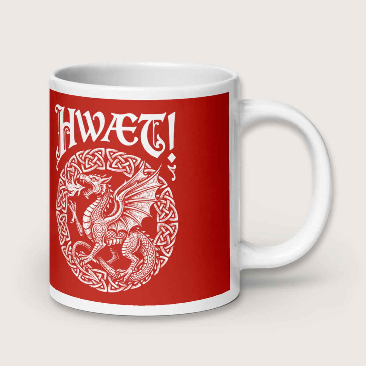 Hwaet Dragon Mug - history buff gift by HistoHead