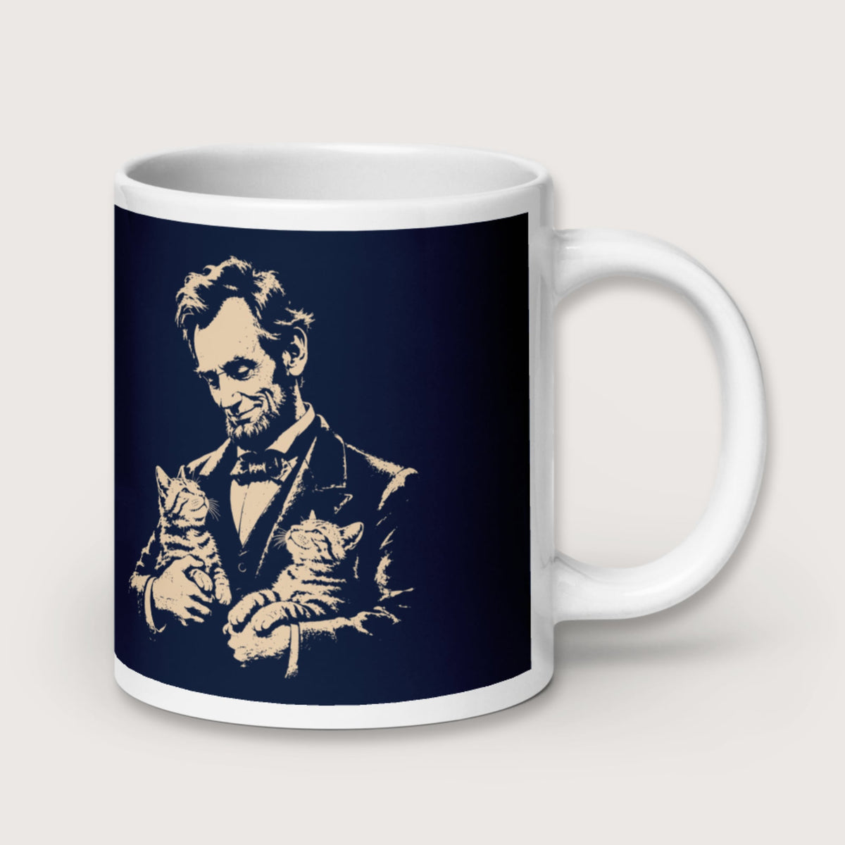 Lincoln's Cats Mug - history buff gift by HistoHead