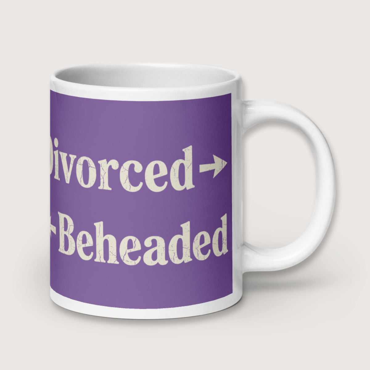 Divorced and Beheaded Mug - history buff gift by HistoHead