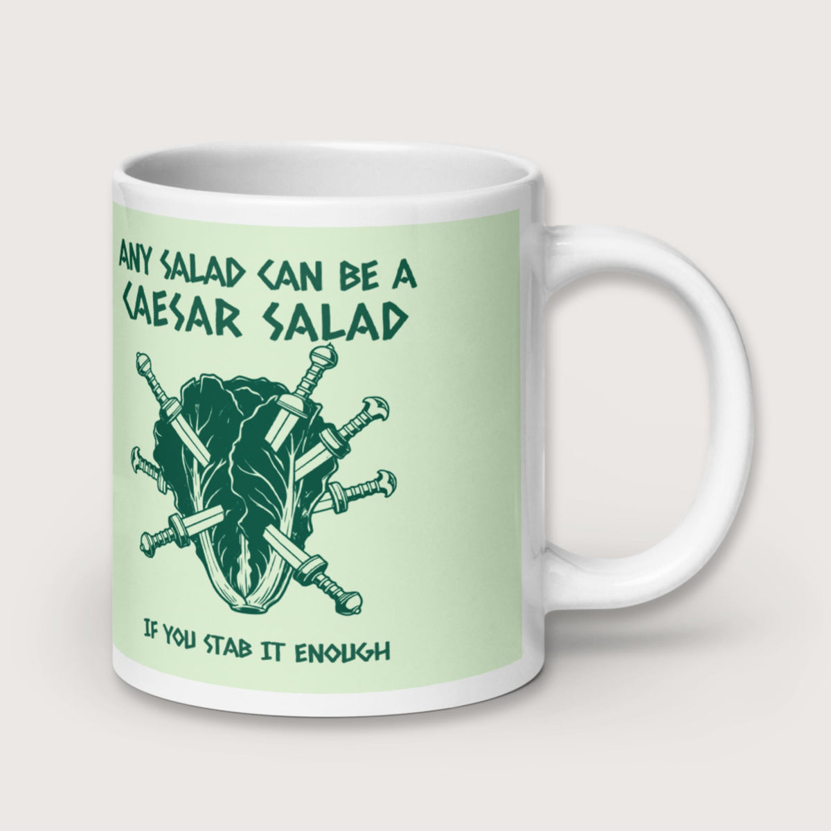 Caesar Salad Mug - history buff gift by HistoHead