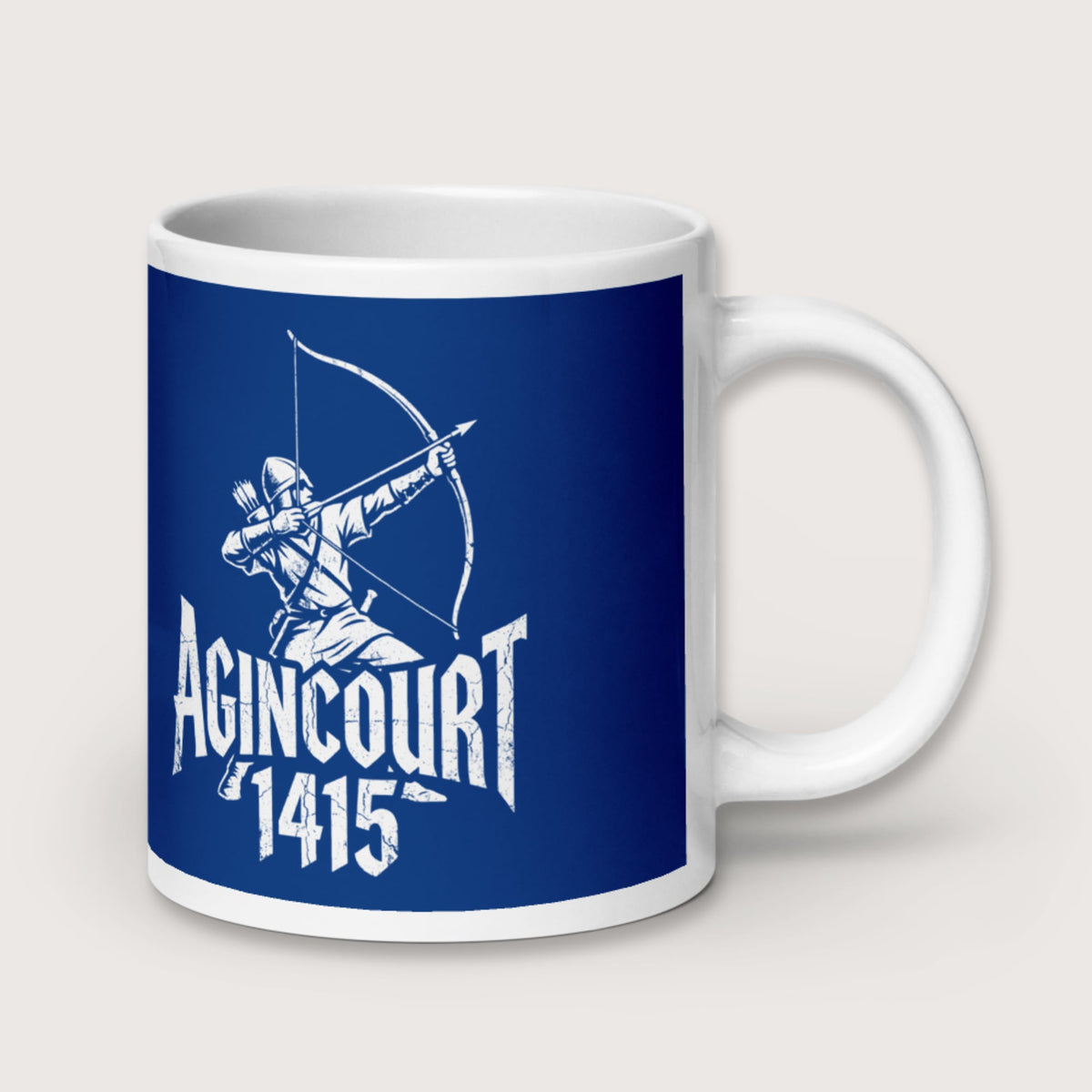 Agincourt 1415 Longbowman Mug - history buff gift by HistoHead