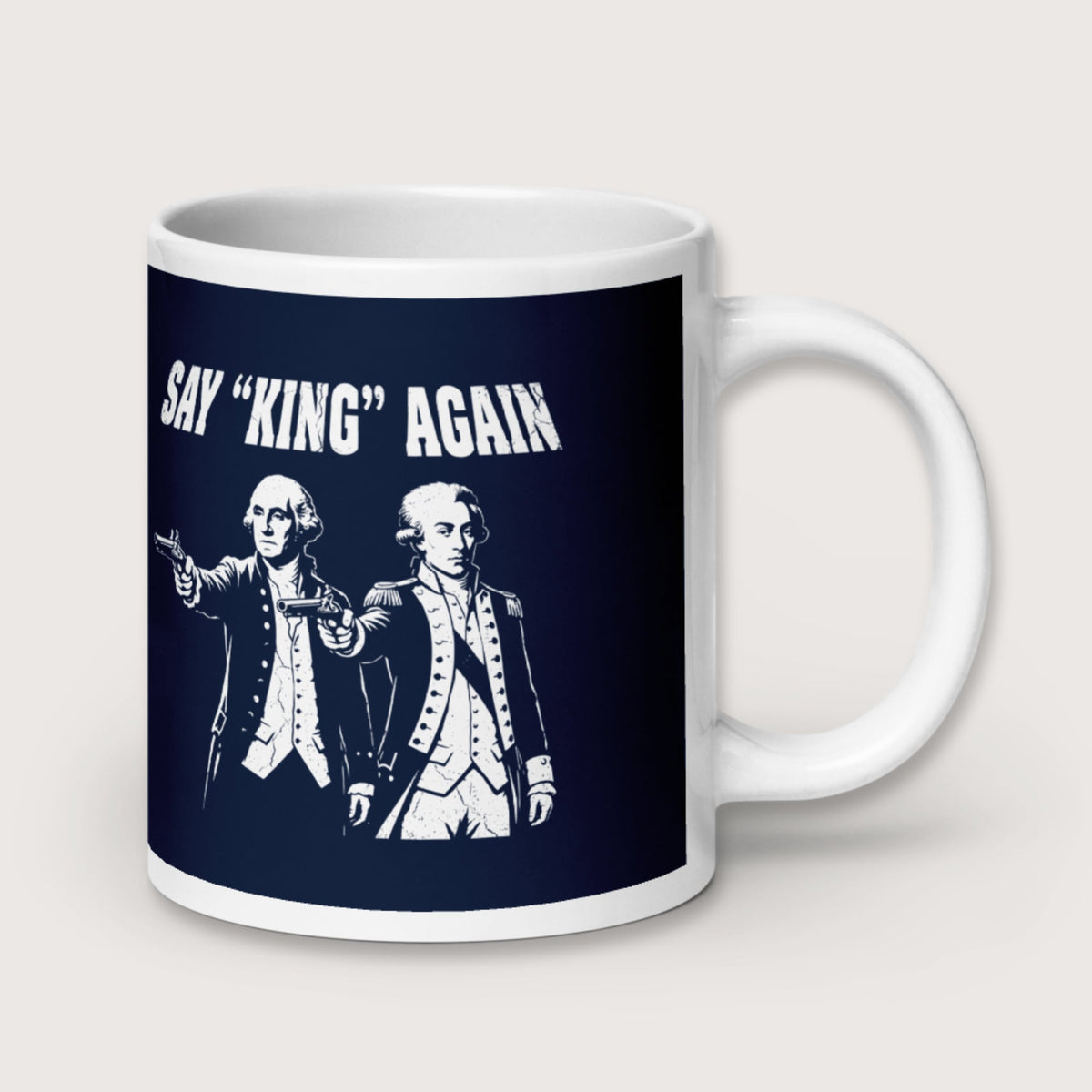 Washington Lafayette Say King Again Mug - history buff gift by HistoHead