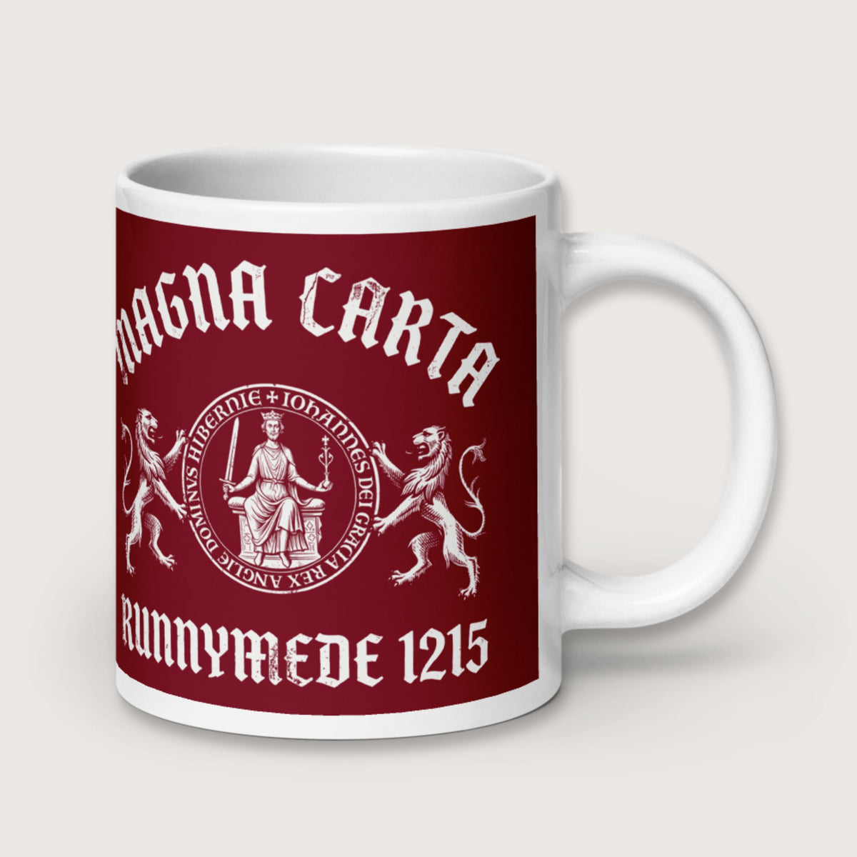 Magna Carta King John Seal Mug - history buff gift by HistoHead