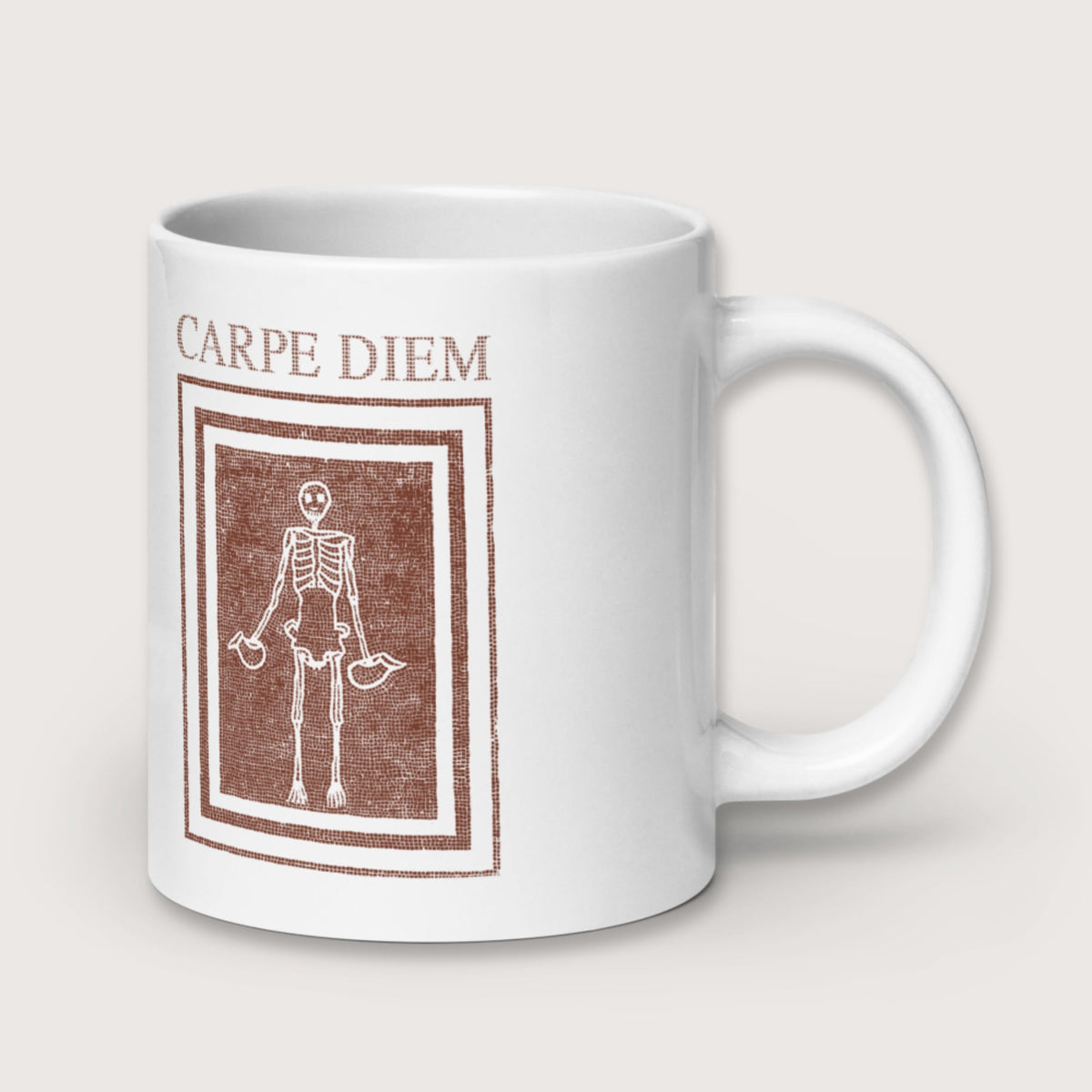 Carpe Diem Skeleton Mug - history buff gift by HistoHead