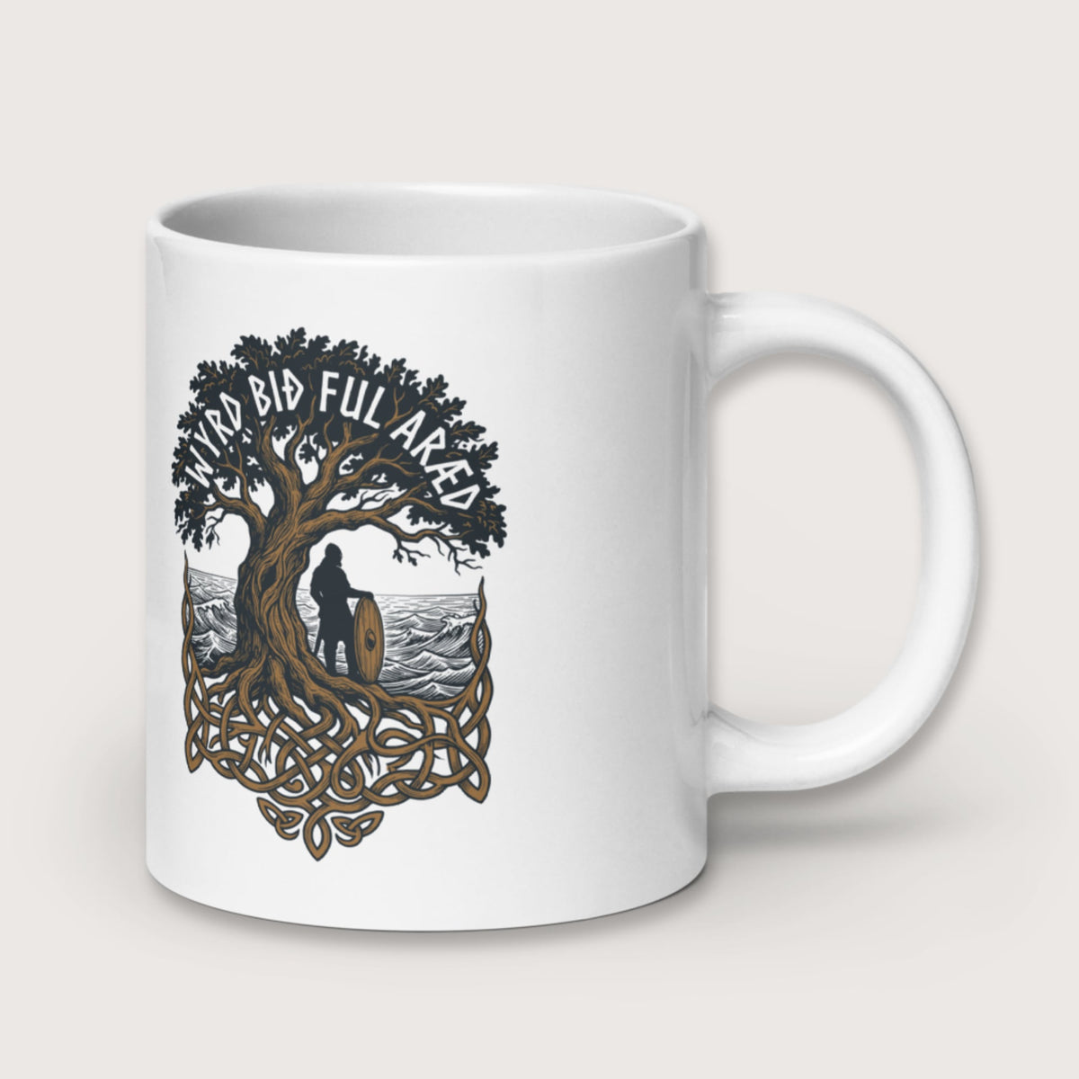 Old English Fate Is Inexorable Mug - history buff gift by HistoHead