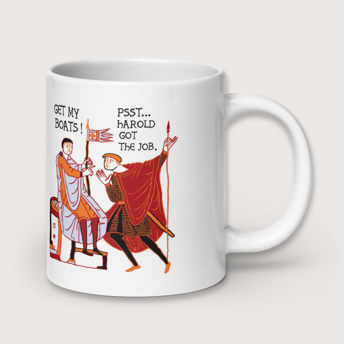 Bayeux Tapestry Harold Got the Job Mug - history buff gift by HistoHead
