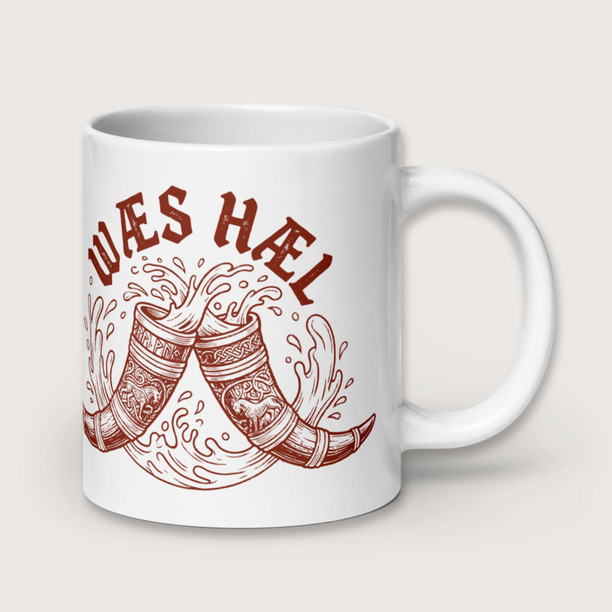 Wæs Hæl Mug - history buff gift by HistoHead