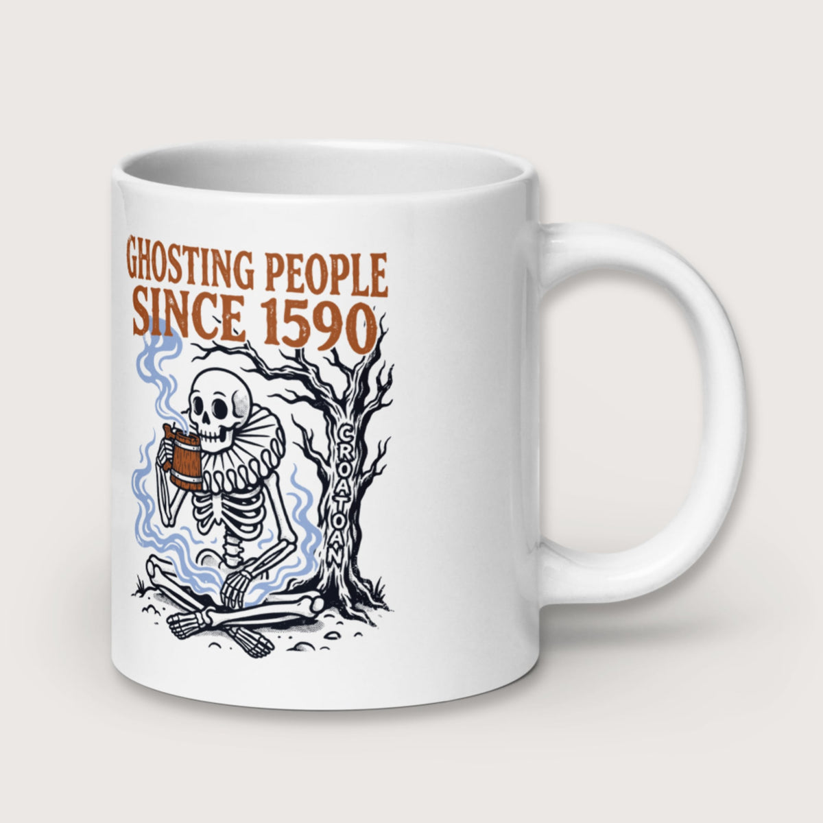 Roanoke Colony Ghosting Since 1590 Mug - history buff gift by HistoHead