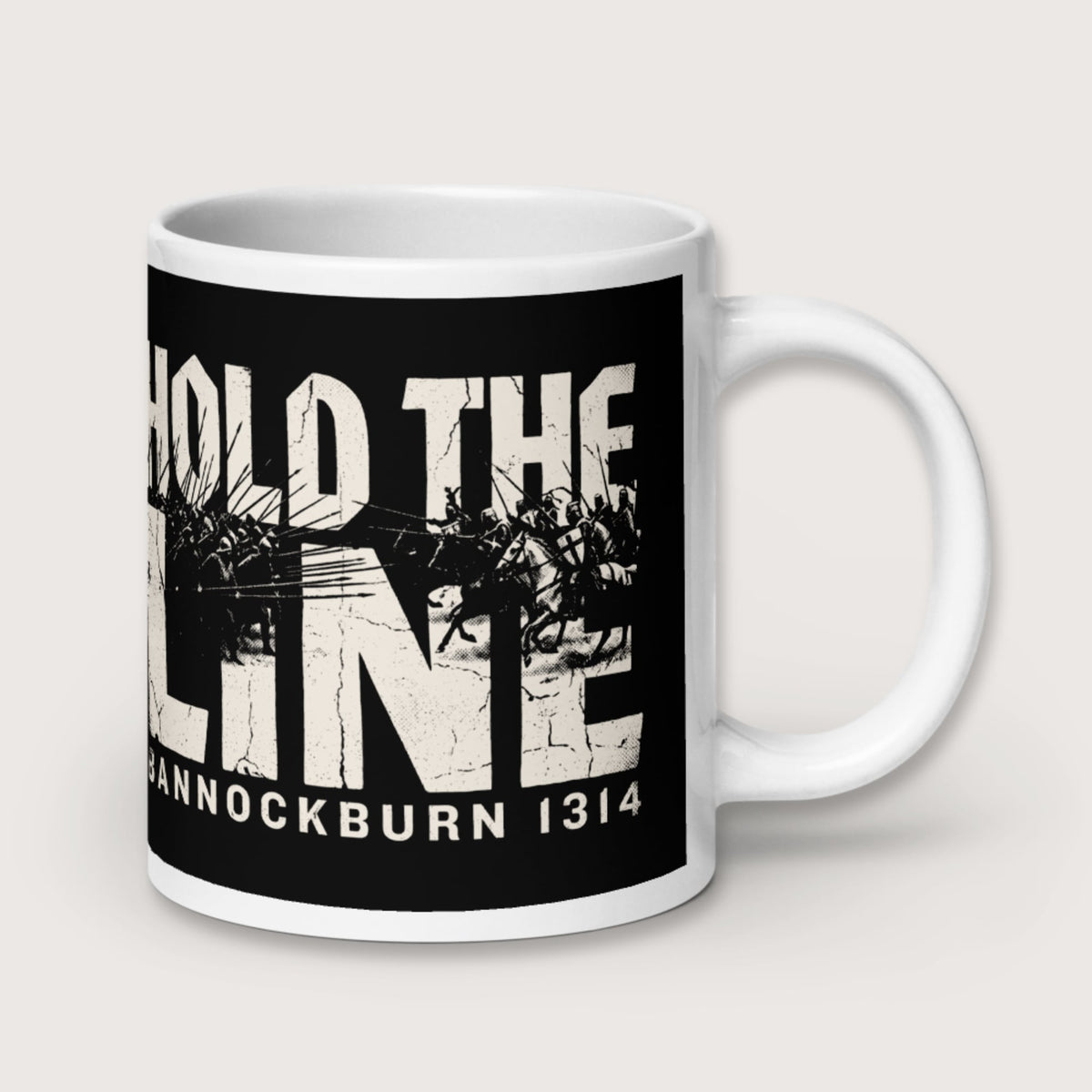 Hold The Line Bannockburn 1314 Mug - history buff gift by HistoHead