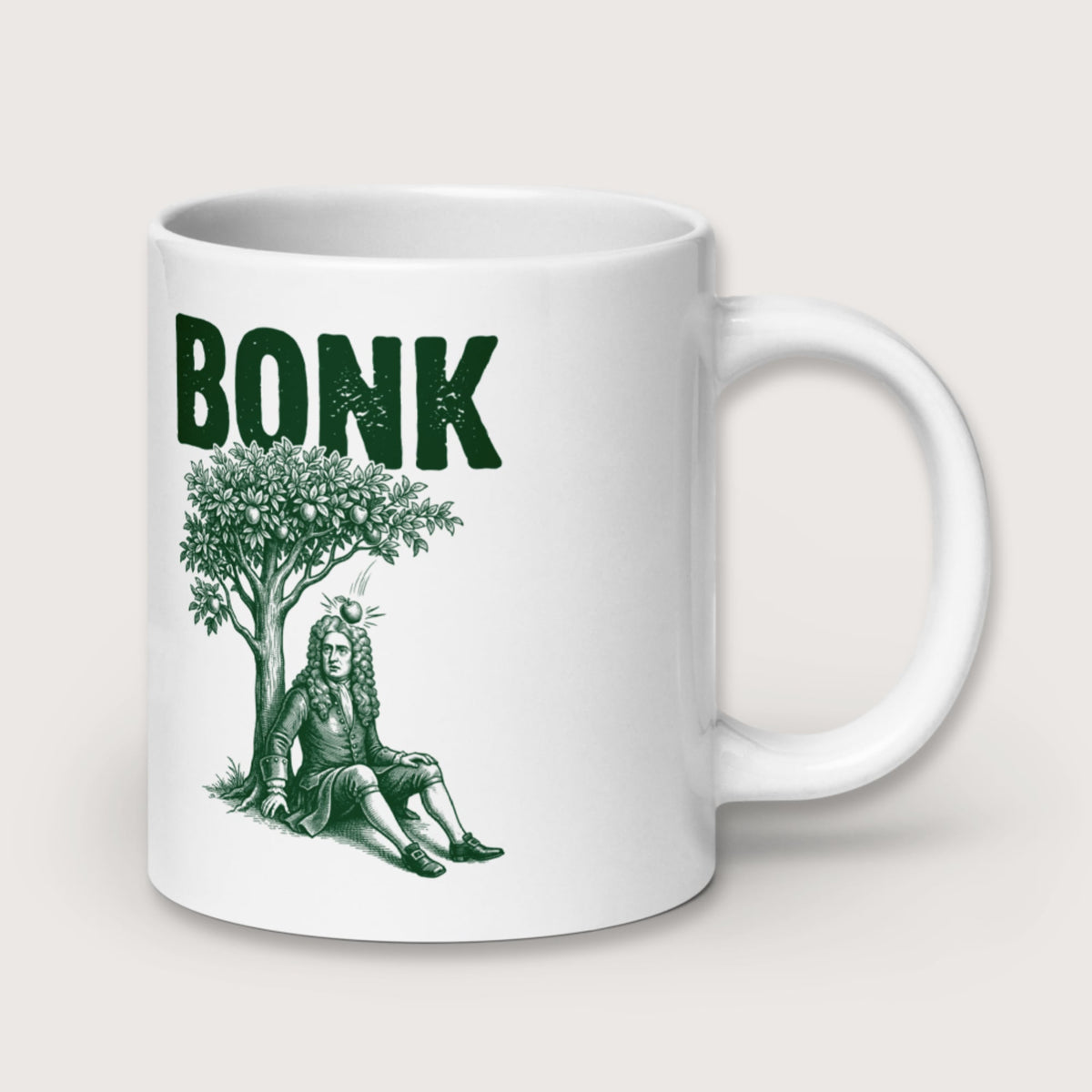 Newton Bonk Mug - history buff gift by HistoHead