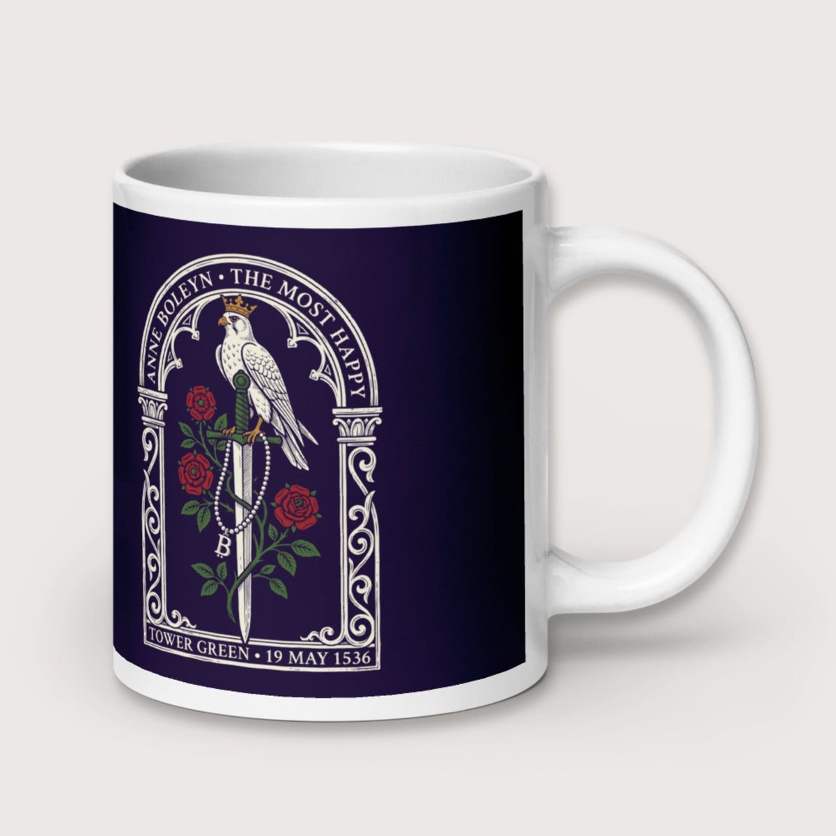 Anne Boleyn Falcon Mug - history buff gift by HistoHead