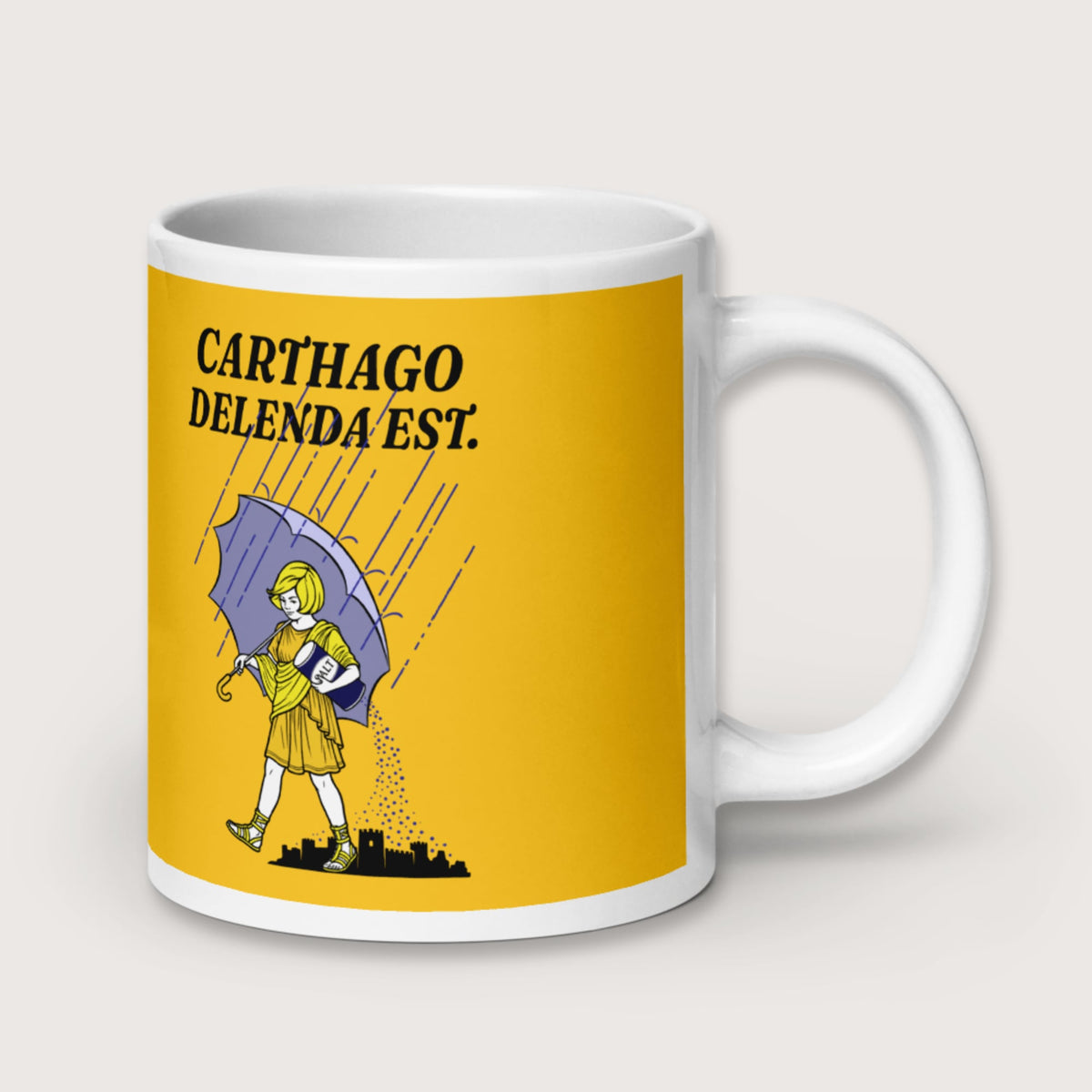 Carthago Delenda Est Salt Girl Mug - history buff gift by HistoHead