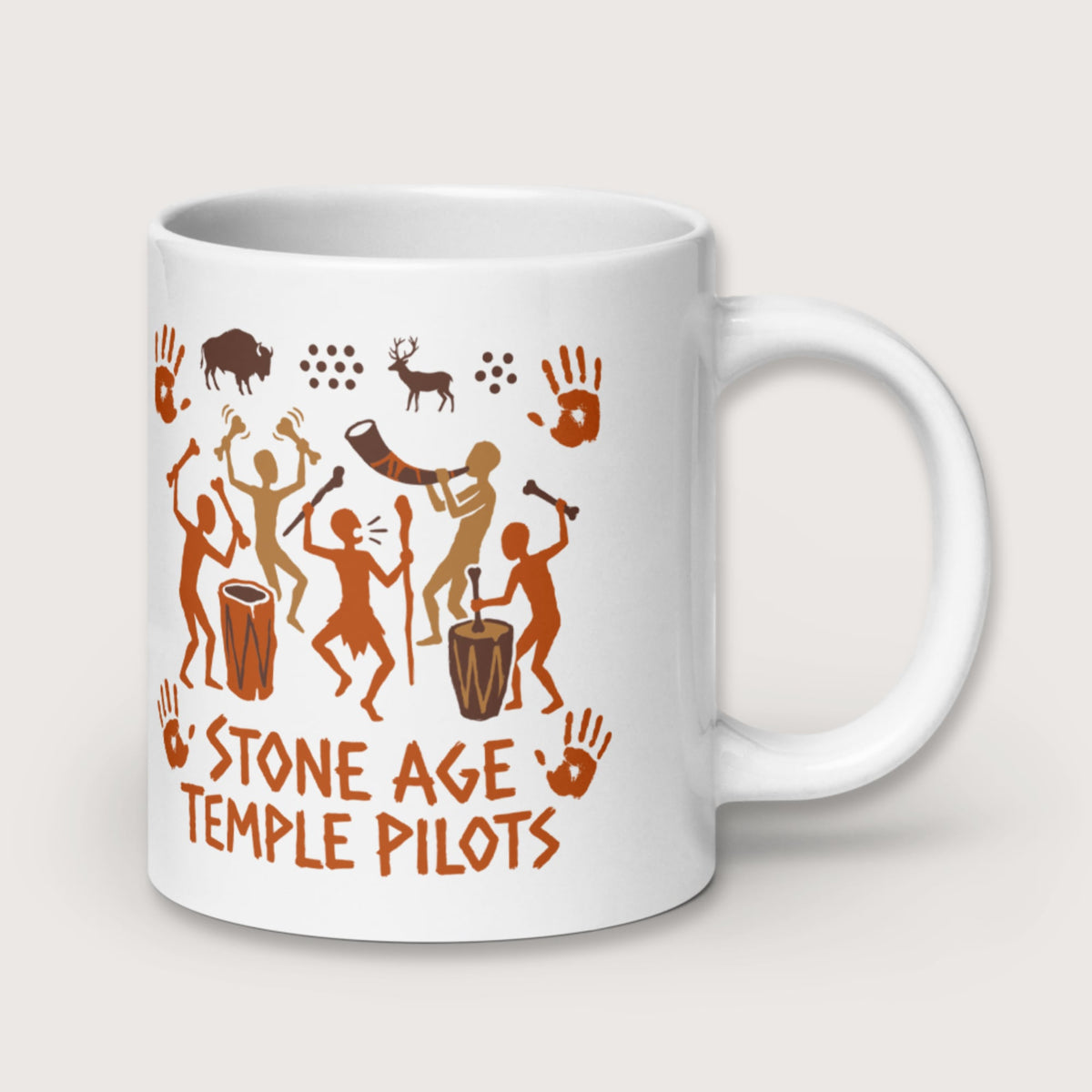 Stone Age Temple Pilots Mug - history buff gift by HistoHead
