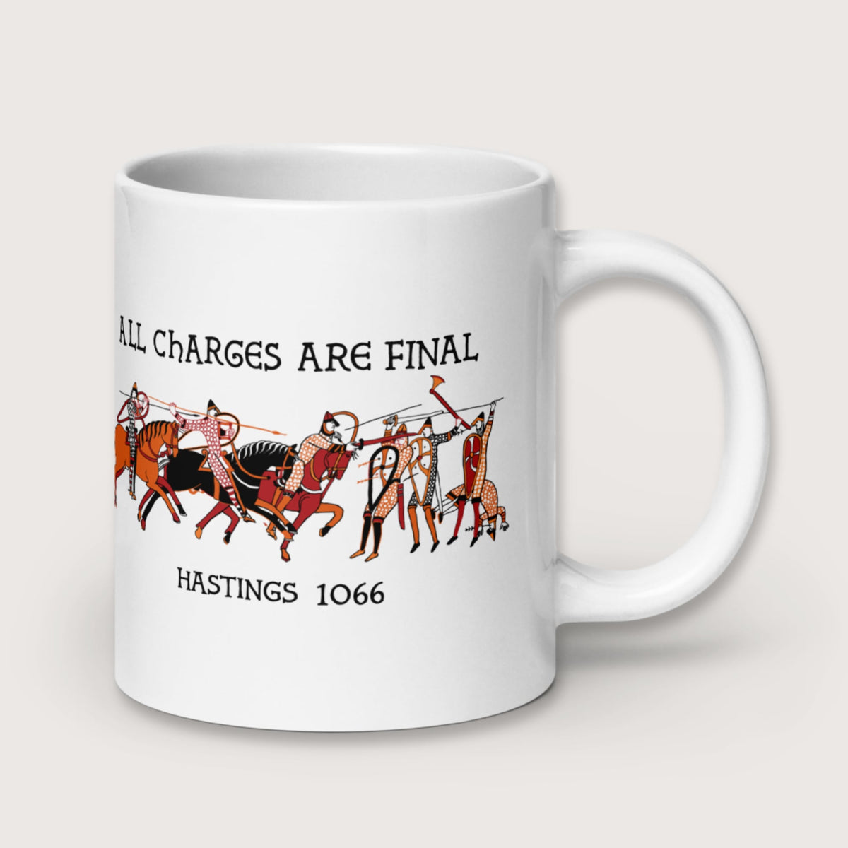Bayeux Tapestry All Charges Are Final Mug - history buff gift by HistoHead