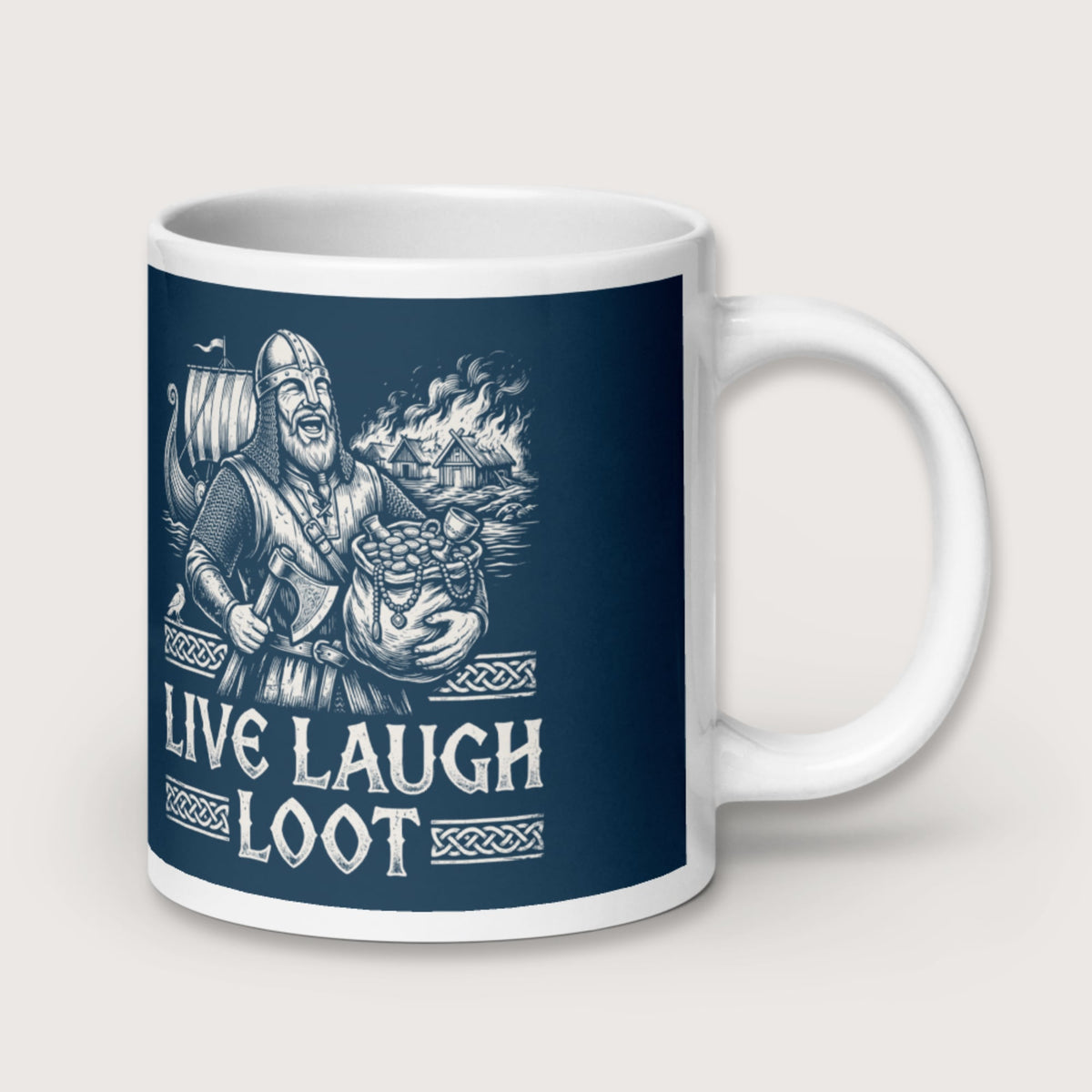 Live Laugh Loot Mug - history buff gift by HistoHead