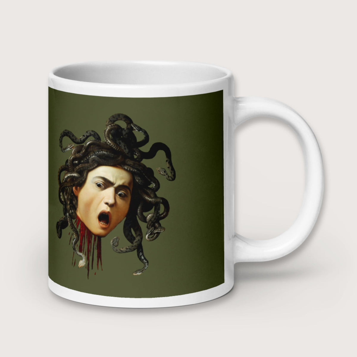 Medusa by Caravaggio Mug - history buff gift by HistoHead