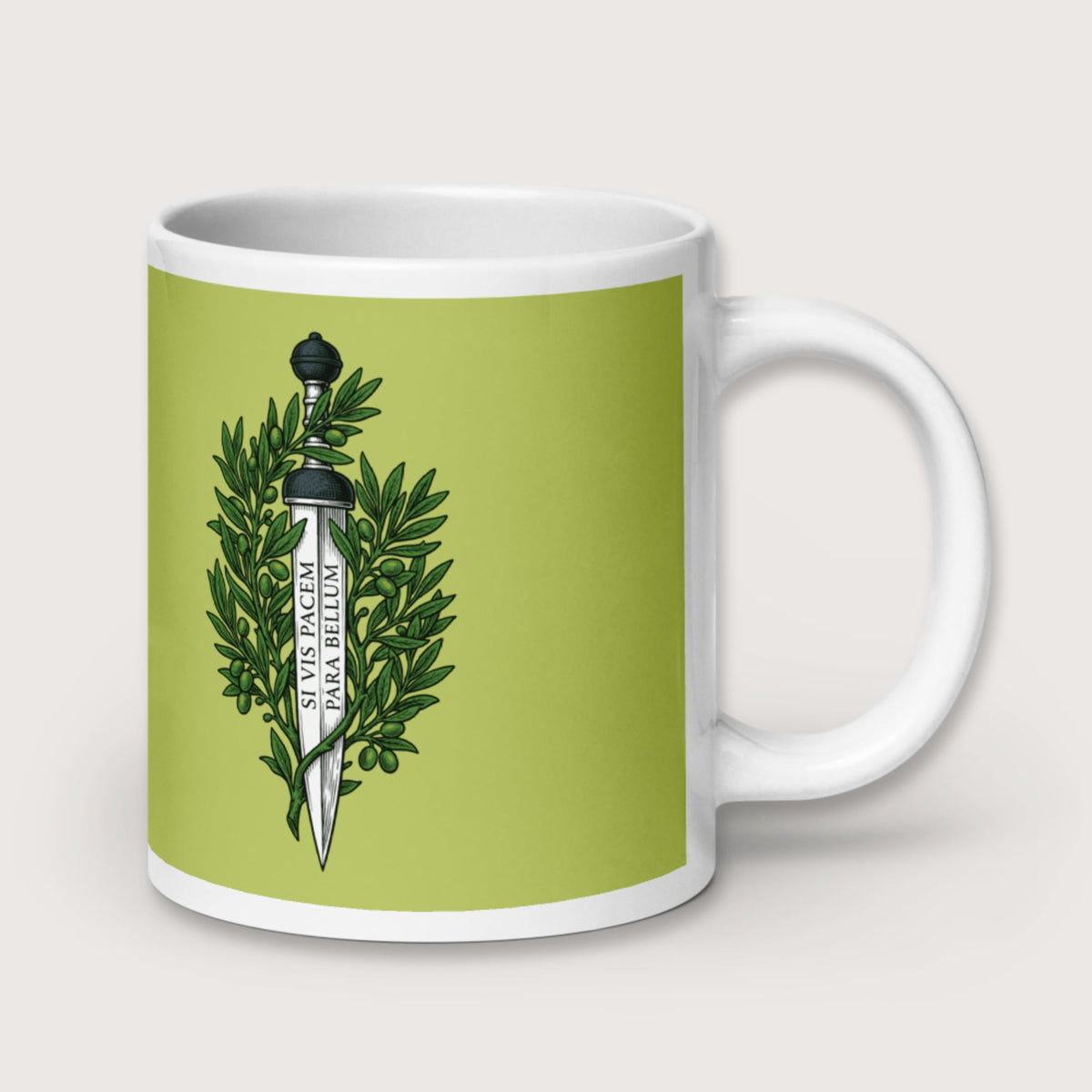 Si Vis Pacem Para Bellum Latin Phrase Mug - history buff gift by HistoHead