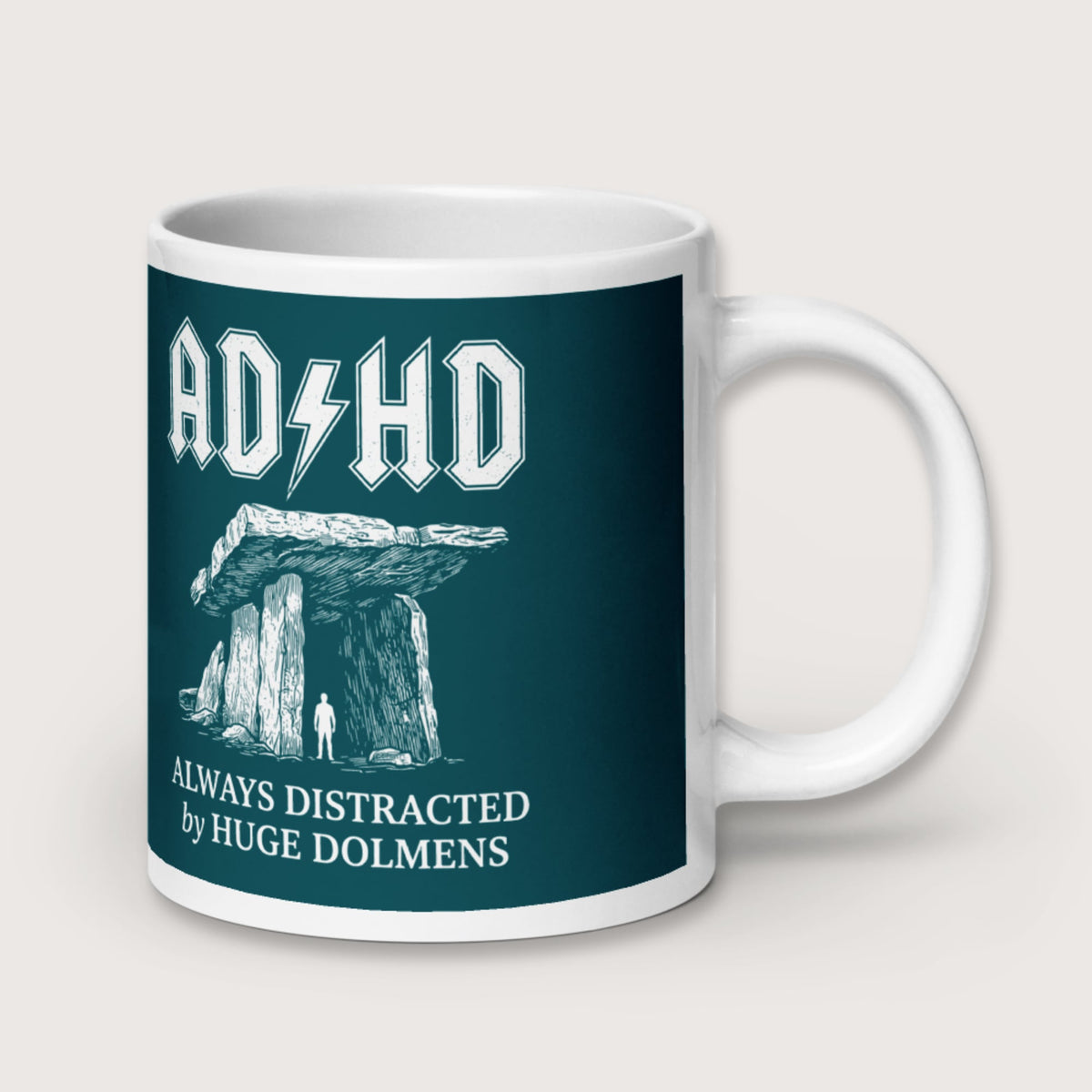 Always Distracted by Huge Dolmens Mug - history buff gift by HistoHead