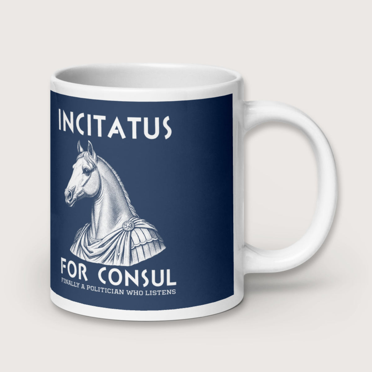 Incitatus For Consul Mug - history buff gift by HistoHead
