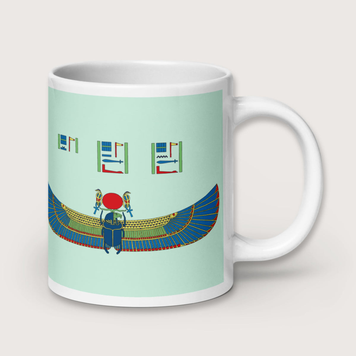 Khnum Hieroglyphs Mug - history buff gift by HistoHead