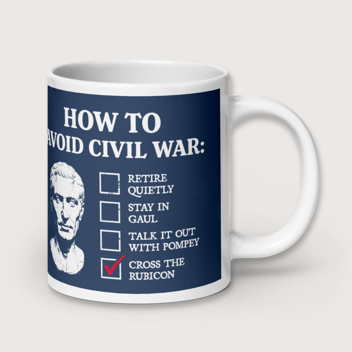 Caesar's Peace Plan Mug - history buff gift by HistoHead