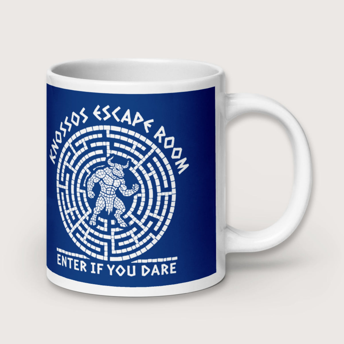 Knossos Escape Room Enter If You Dare Mug - history buff gift by HistoHead