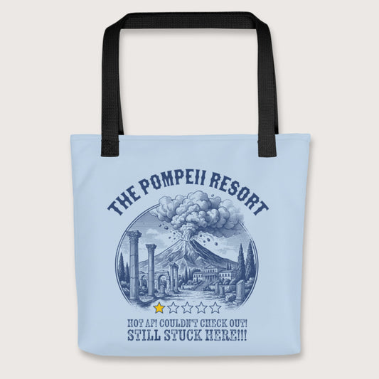 Black The Pompeii Resort Review Bag - history buff gift by HistoHead
