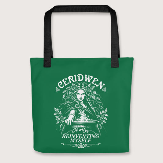 Black Ceridwen Always Reinventing Myself Bag - history buff gift by HistoHead