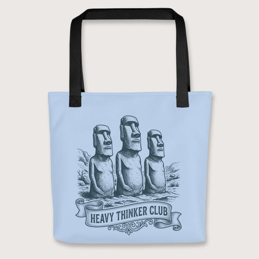 Black Heavy Thinker Club Bag - history buff gift by HistoHead